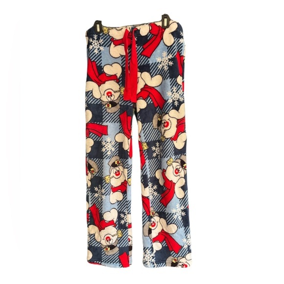 Frosty the Snowman Fleece Pajama Pants Medium - Picture 1 of 3